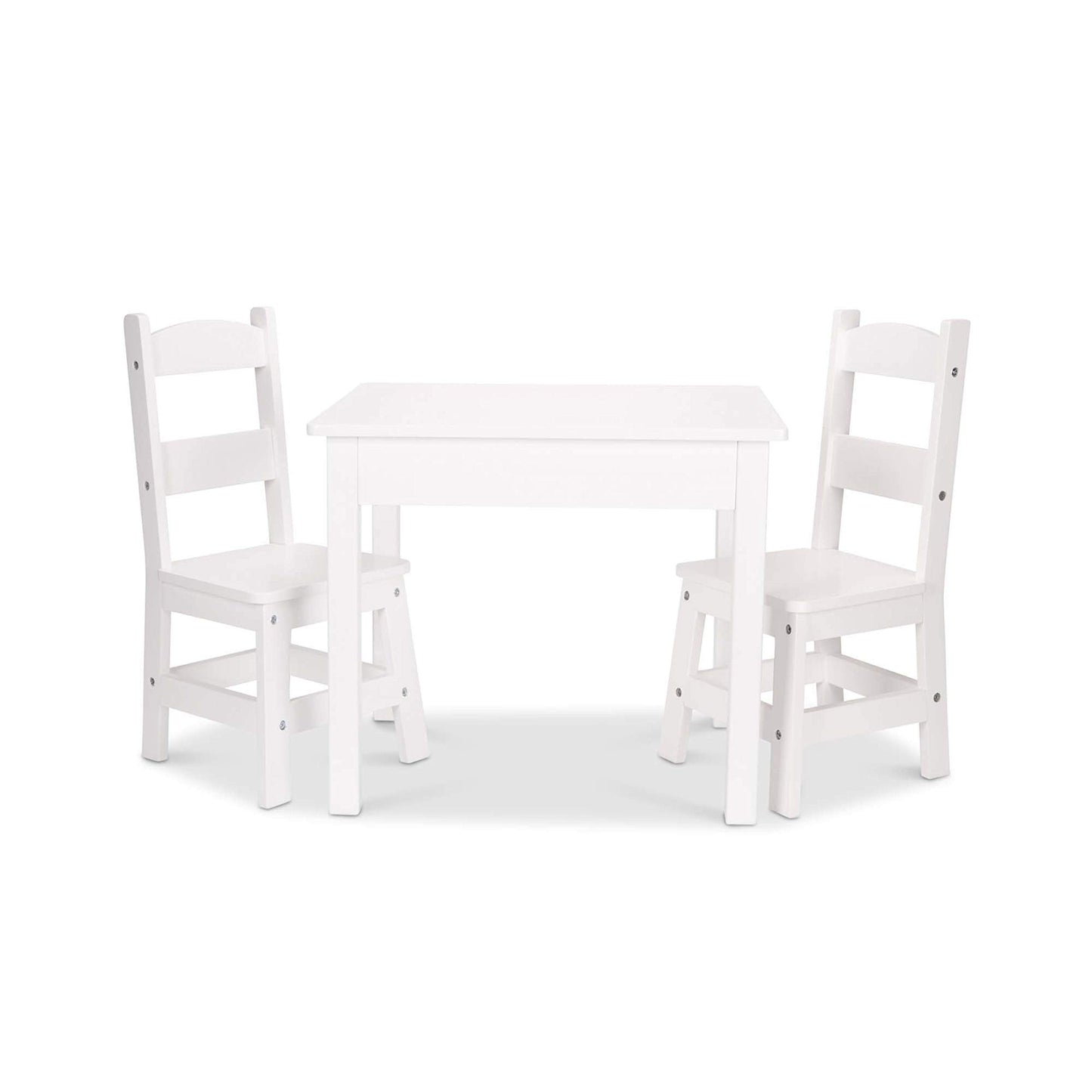 Melissa & Doug Wooden Kids Table & Chairs Set, Montessori, Homeschool Classroom Must Haves, Bedroom Furniture for Boys & Girls 3+