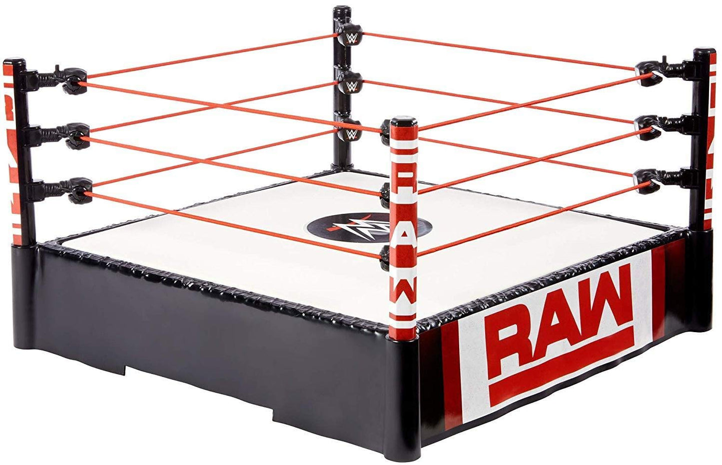 Mattel WWE Superstar 14-inch Ring with Authentic Logo, Flexible Ropes & Spring-loaded Mat for Bouncing Action [Amazon Exclusive]