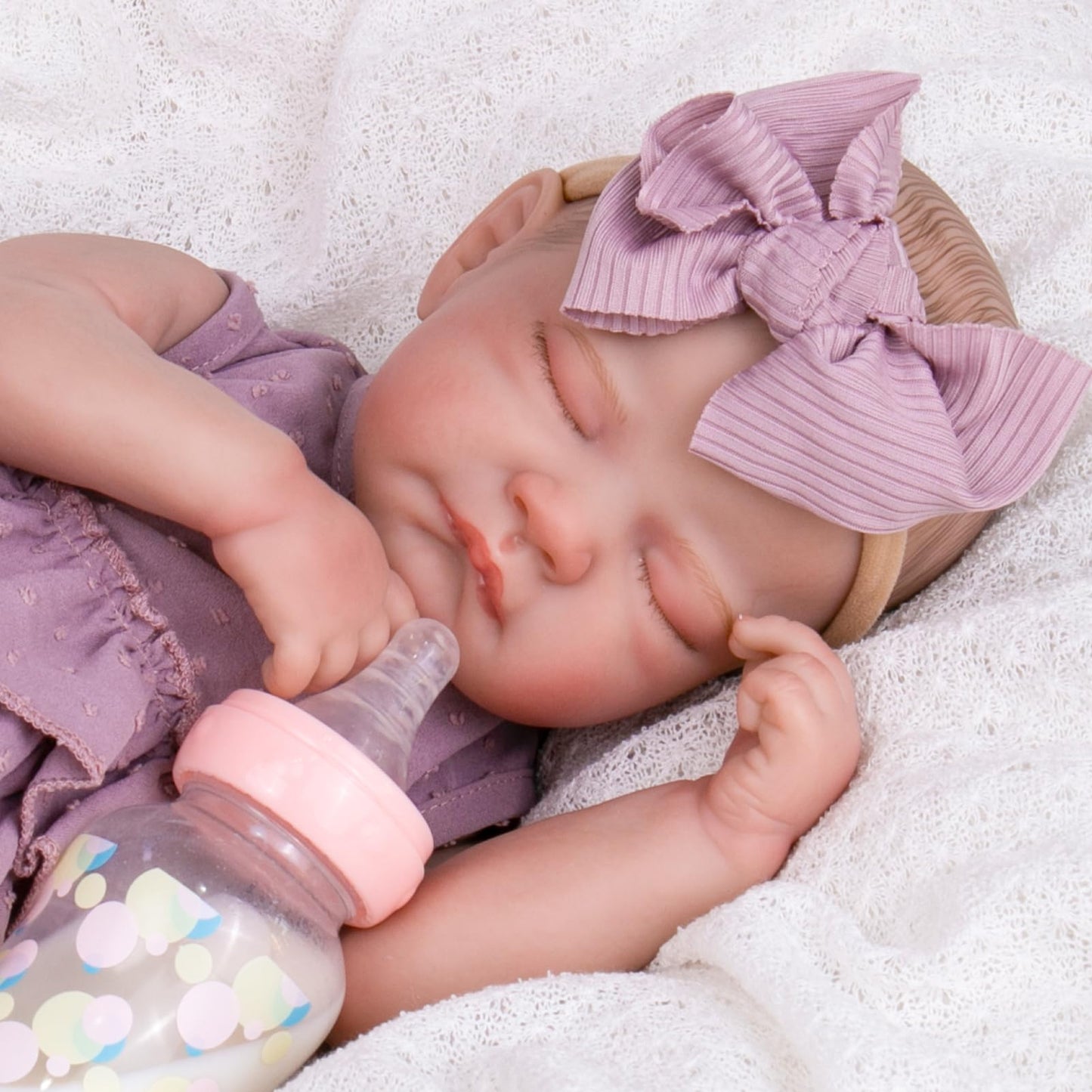 Aori Reborn Baby Dolls - 20-Inch Real Life Baby Doll with Poseable Limbs and Feeding Kit, Weighted Newborn Lifelike Baby Doll Gift Set for Seniors, Collectors and Kids 3+