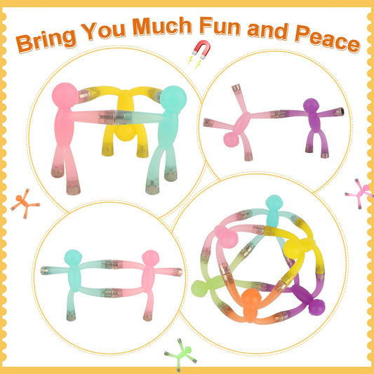 laleay 6pcs Magnetic Toys,People Figures for Kids, Adults Kids Gifts, Magnetic Men for Teens Gifts,Kids Sensory Toys