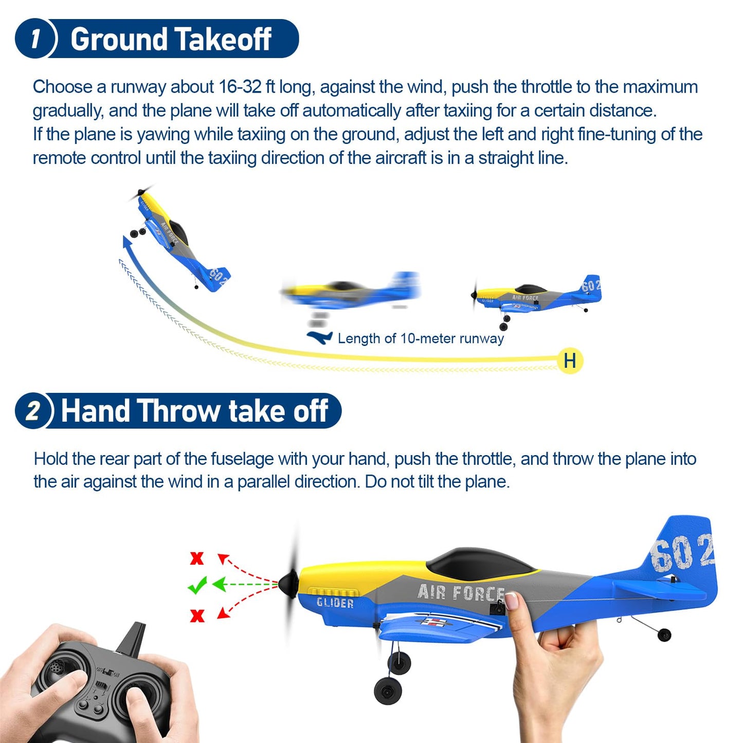 Toileum RC Plane Drone, 3 Channel RC Remote Control Airplane,2.4GHz with 2 Batteries 6-axis Gyro Stabilizer,Foam Airplanes Toy Planes for Kids Boys Adults,Easy Flying for Beginner.