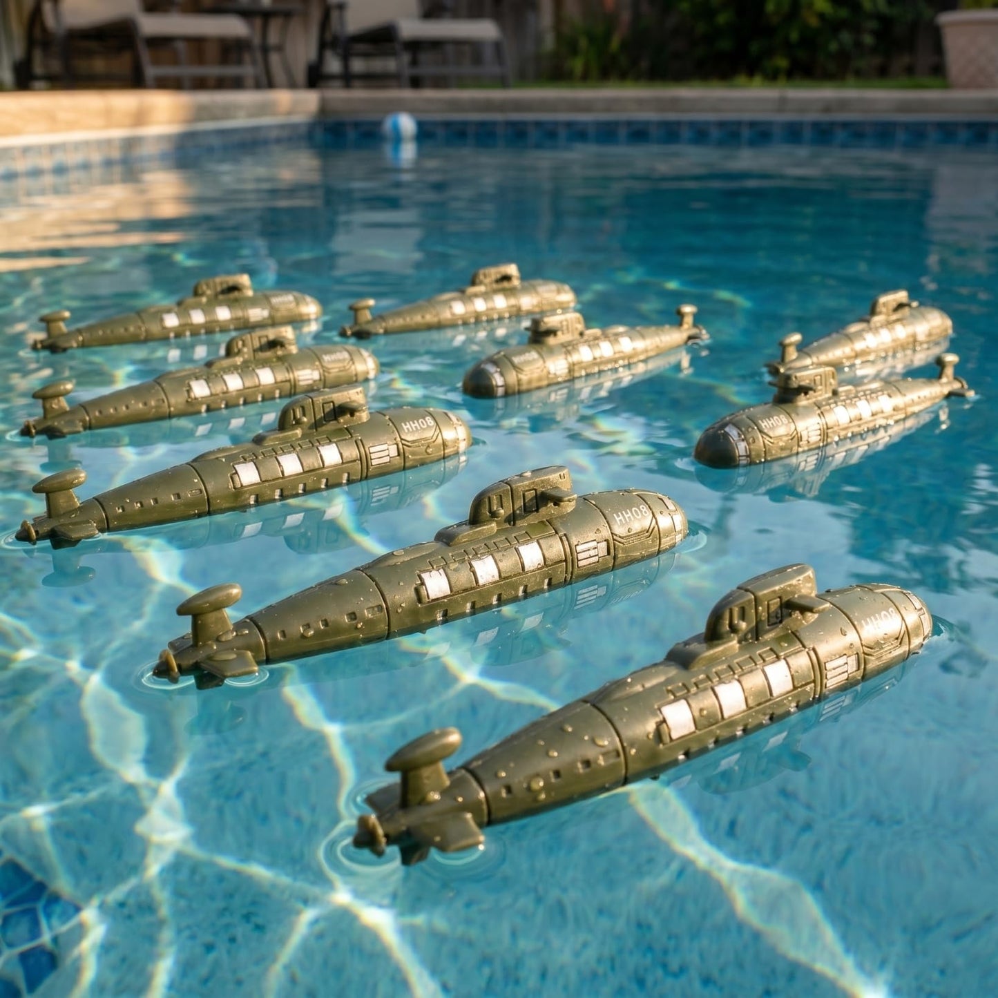 Abaodam 24 Pcs Navy Submarine Model, Realistic Military Submarines Toy for Sandbox Battle Scene and Education, Miniature Naval Ship Ornaments for Boys and Adults