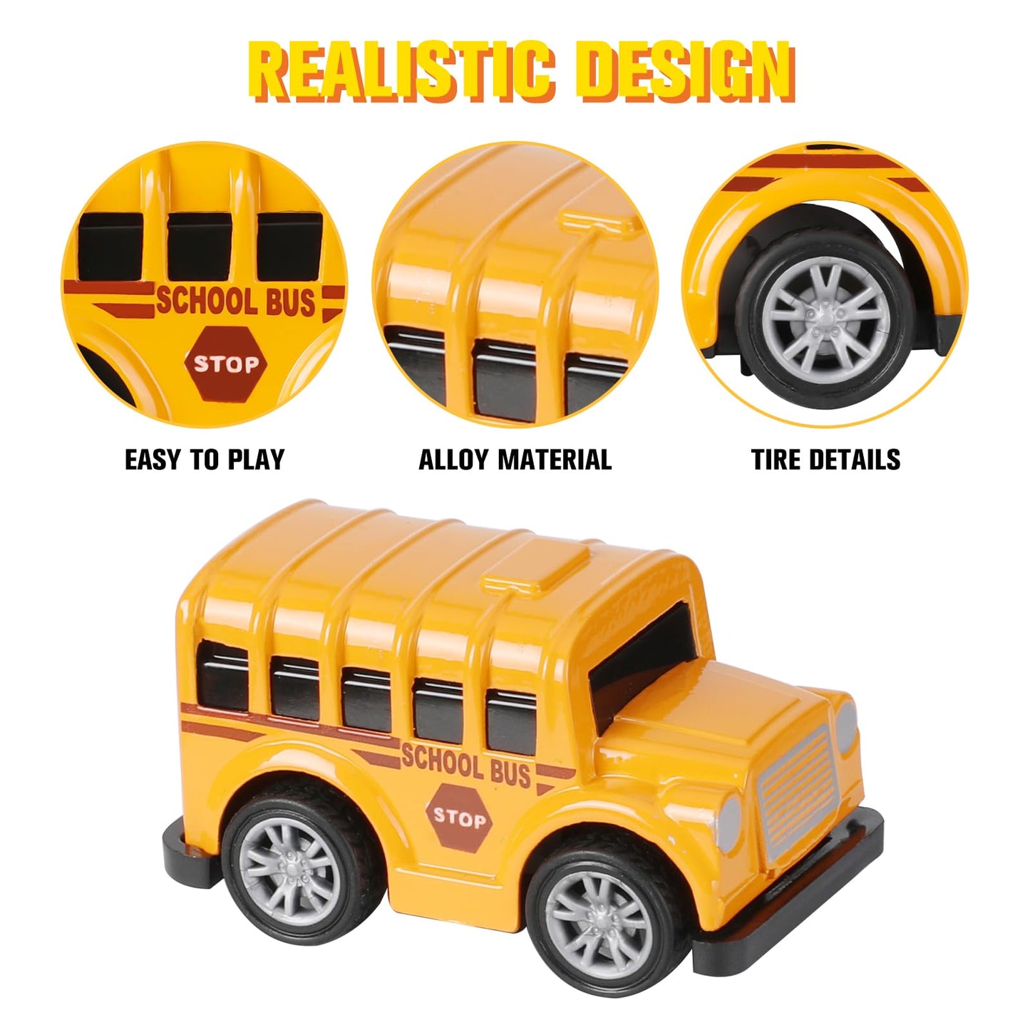 18 Pack Assorted Pull Back Cars and Airplanes Toy Set, Mini Die-cast Metal Friction Powered Vehicles Toy for Kids Boys Girls