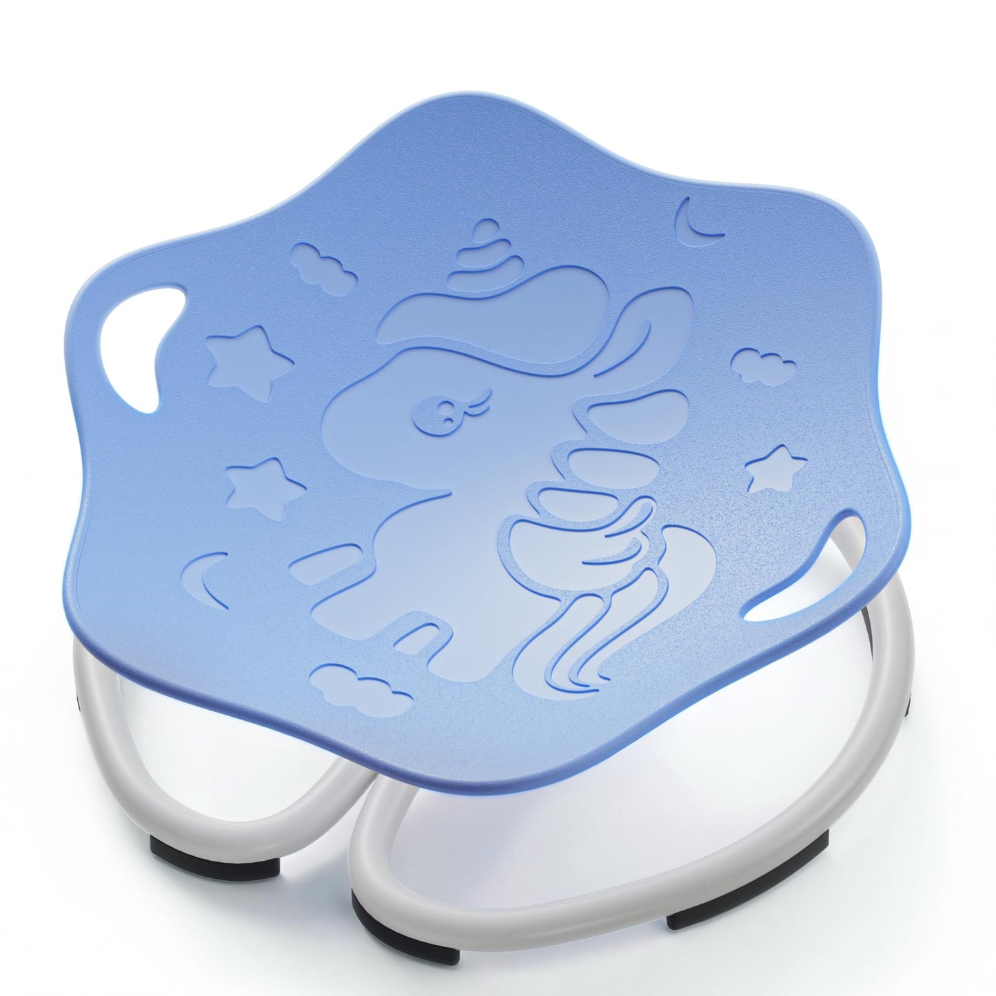 Spinning Chair for Autistic Kids, Sensory Swivel Chairs, Sit and Spin Sensory Toys with Grippable Handle Design, Trains Body Coordination, Autism ADHD Chairs Indoor Outdoor Play Equipment (Blue)