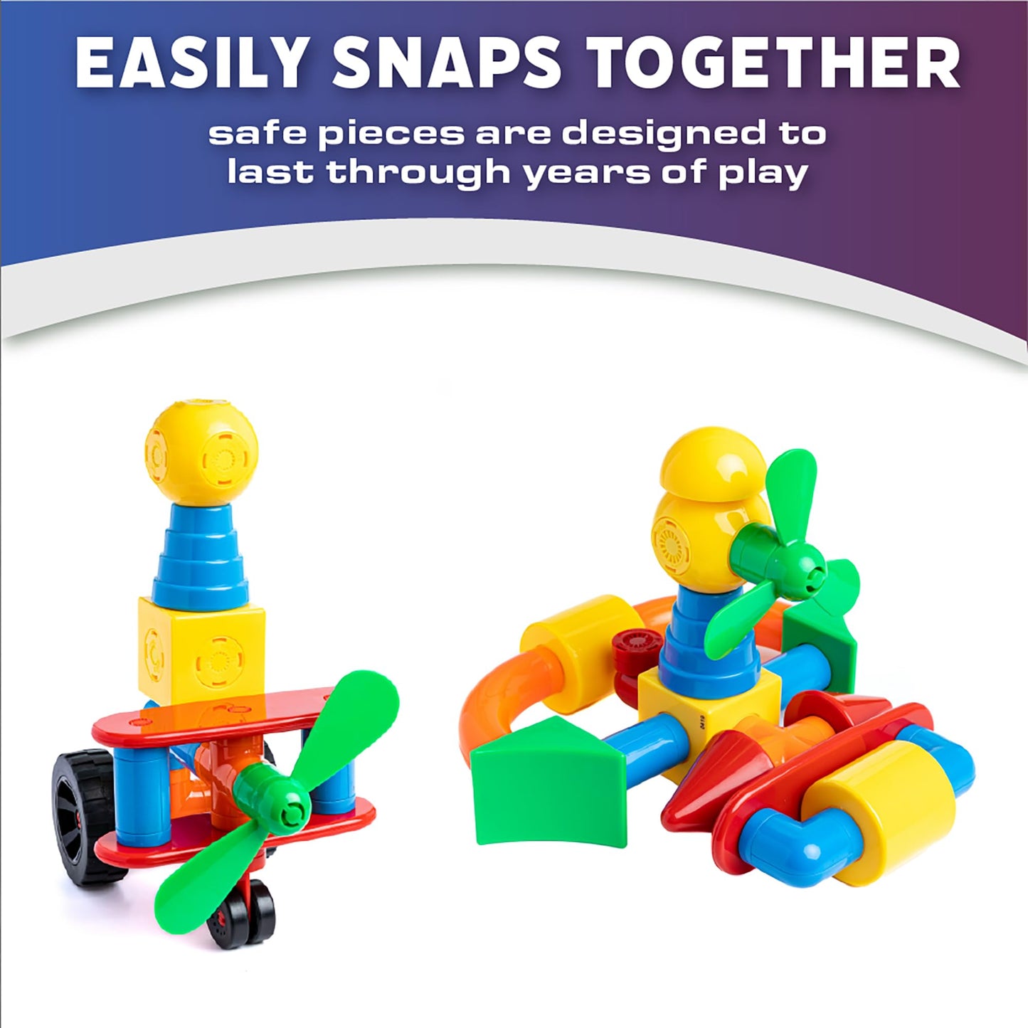 POPULAR PLAYTHINGS Mag Builder Building Set, Magnetic Vehicle Toy for Kids Imagination and Creative Play, Crazy Shapes Gift for Children - 40 Pieces