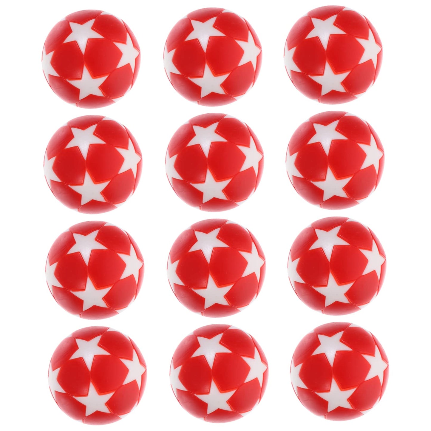 HOLIDYOYO 12PCS Mini Foosball Balls Replaceable Table Soccer Balls for Table Games 32mm Size Sturdy Plastic for Indoor Play Great for Party Fun