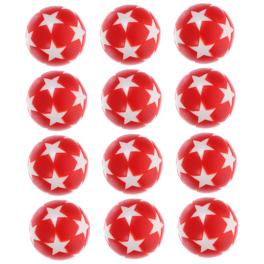HOLIDYOYO 12PCS Mini Foosball Balls Replaceable Table Soccer Balls for Table Games 32mm Size Sturdy Plastic for Indoor Play Great for Party Fun