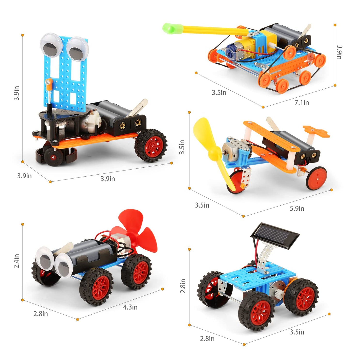STEM Science Kits for Kids 8-12, Robotics Robot Building Car Kit STEM Toys for Boys Robots Craft 8-10, Science Activities Experiment Engineering Project Electronics 8 10 12 14 Year Old Boy Gifts