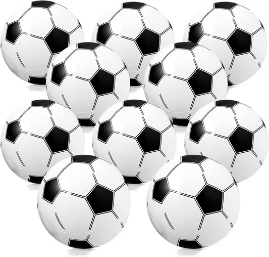 SCIONE Soccer Beach Balls Bulk 24 Pack - 9" Inflatable Swimming Pool Toys for Kids Summer Water Games, Hawaiian Tropical Theme Party Decorations Favors Supplies