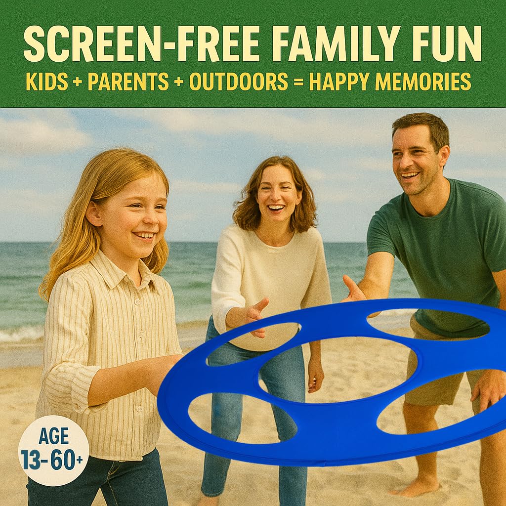 A-REIKI Giant Flying Disc Soft, Foldable & Floats in Air - Encourage Outdoor Play & Family Fun - Great for Kids 13+ Years, Parent-Child Interaction, and School Activities