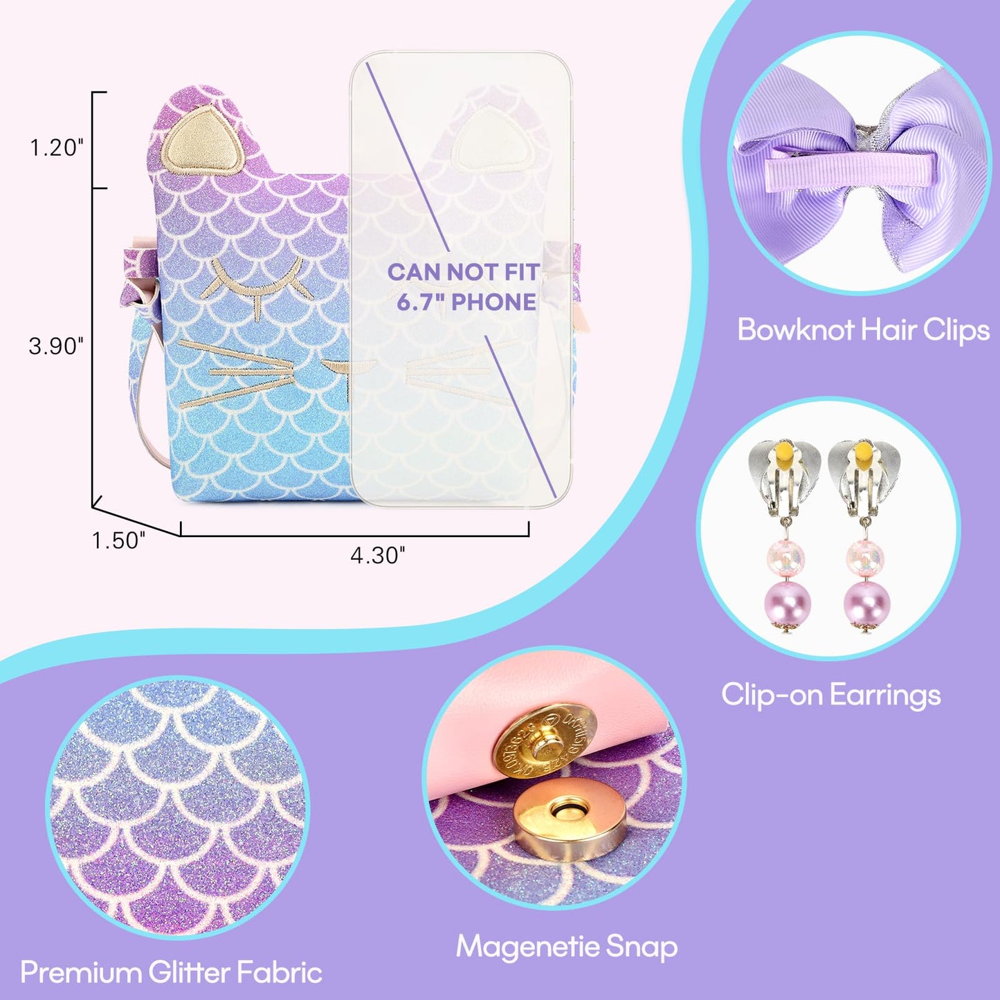 mibasies Easter Basket Gifts for Kids Girls, Toodler Girl Toys Birthday Gifts for 2 3 4 5 6 7 8 Years Old Girls , Priness Toys Dress Up Jewelry Pretend Play, Little Girl Vanity Set