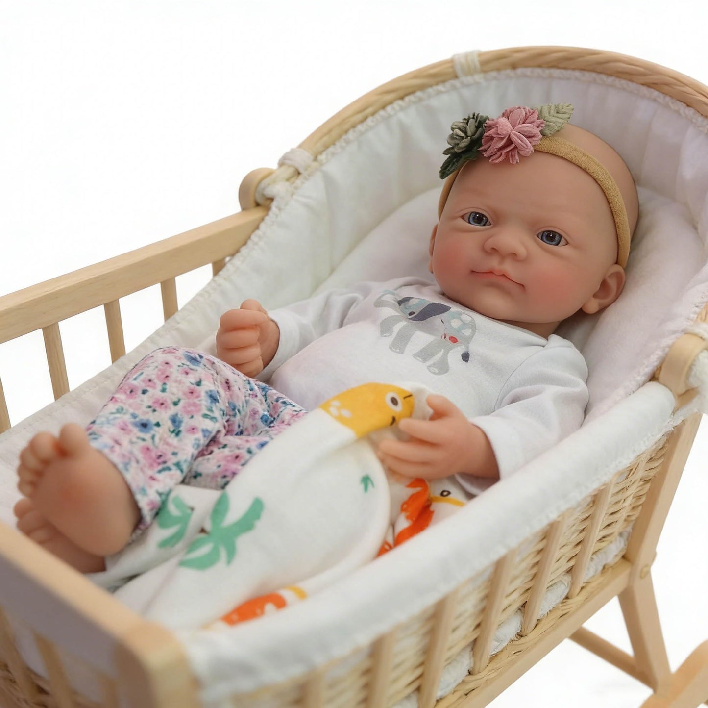 Mire & Mire Reborn Baby Dolls 12" Girl Full Body Silicone Baby Doll -Newborn that Look Open Eyes Baby Dolls