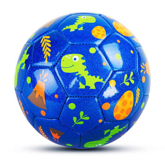 EVERICH TOY Toddler Soccer Ball - 5.9“ Small Soccer Ball Size 2 with Pump - Dinosaur Toys Indoor Outdoor Play Balls Games - Great Birthday Gifts for Children Girls Boys
