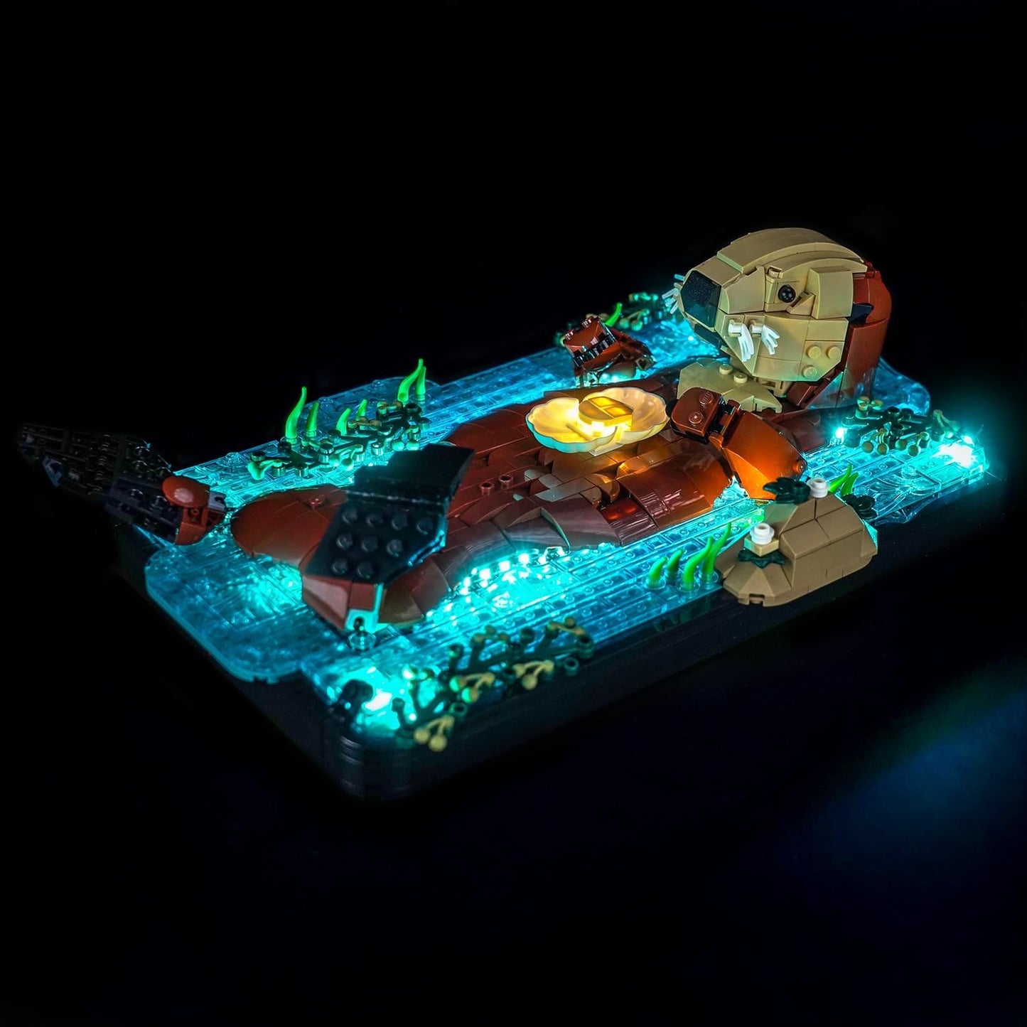 LocoLee Light kit Compatible with Lego 21366 Floating Sea Otters - No Actual Model Only Lights, LED Lighting Accessories Compatible with Lego Sea Otters 21366 (RC Version)