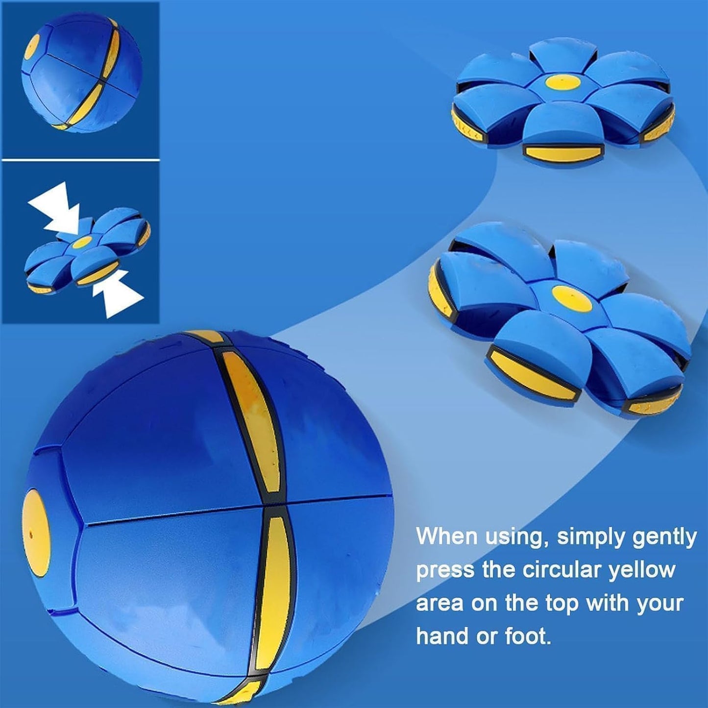 AITIDE Magic Bouncing Ball, Magic Bouncing Ball with 6 Light, Dual Form Freely Switchable, Parent-Child Interaction Suitable for Indoor & Outdoor Use (Light Pink)