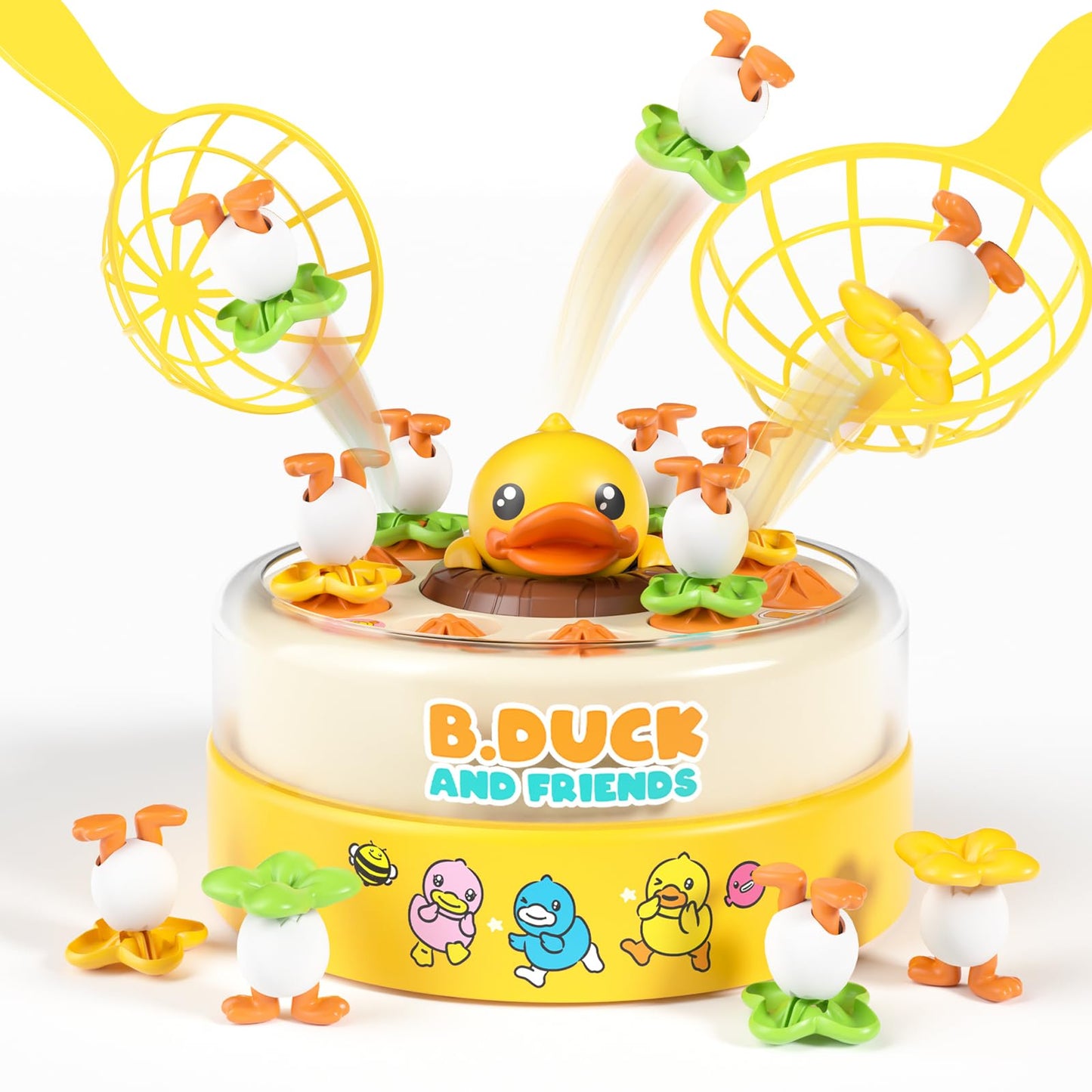 BLF FUN B.Duck Games for Kids Age 4-6, Board Games Bounce and Catch Duck Toys for Kids 4-8, Family Board Games for 5-7 Boys Girls, Birthday Gifts Christmas Party Games for Toddlers 3-5