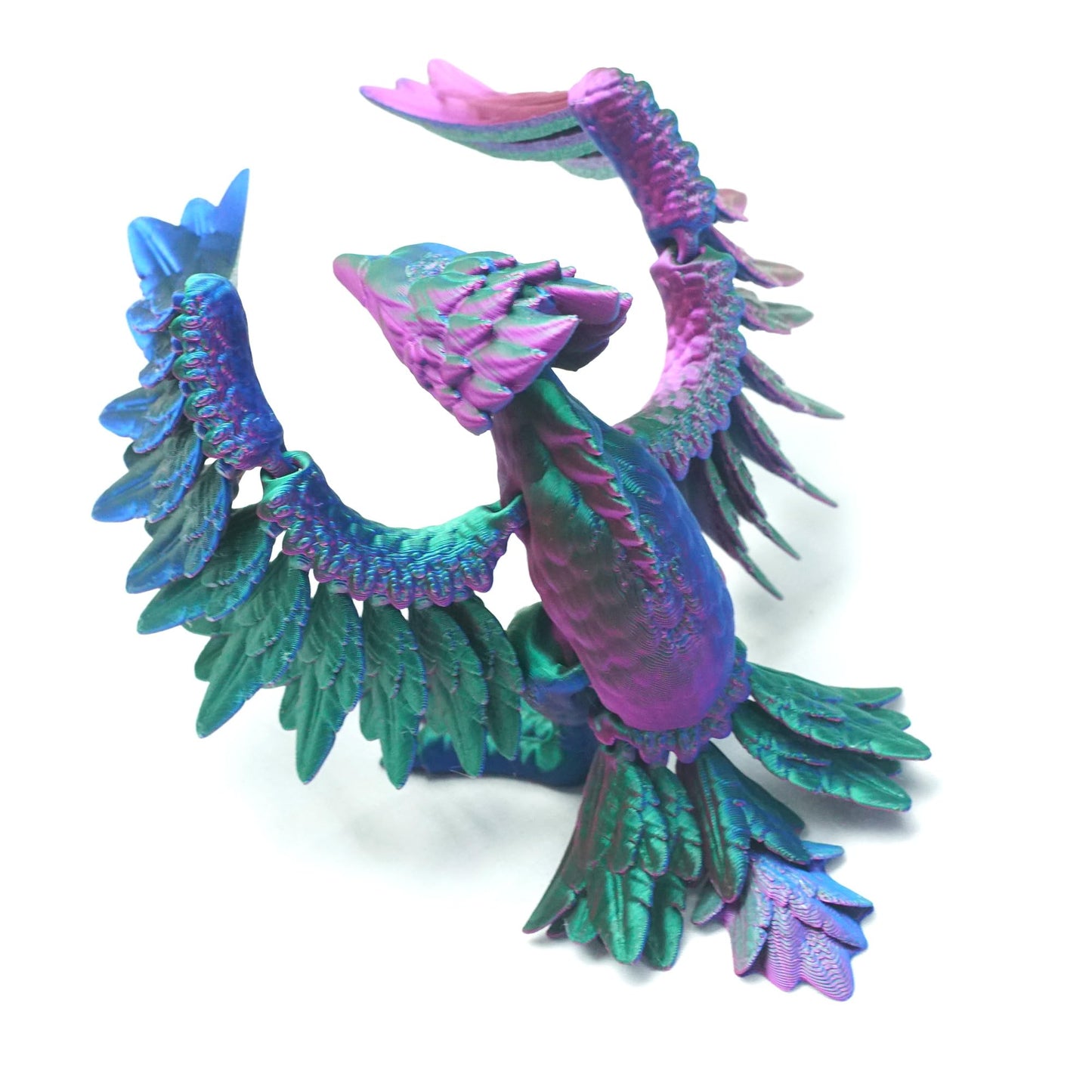3D Printed Phoenix/Flying Dragon, A Winged Dragon,Pterosaur,Articulated Models,Flexible Joint Animal Model Figurines, Stress Relief, Fidget restlessness, ADHD Toys, Surprise Fantasy Gifts