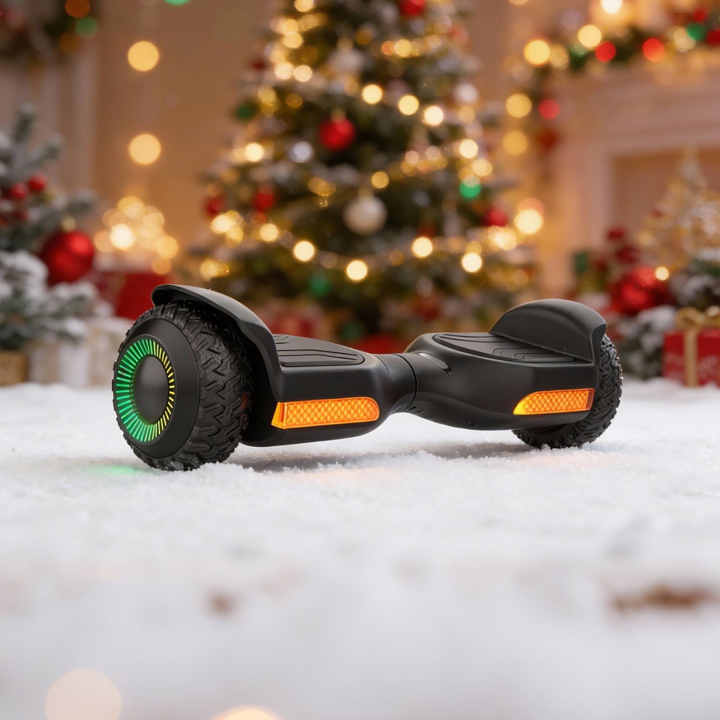 Gyroor Self Balancing Scooter New G13 All Terrain Balancing Scooter with LED Lights, Self Balancing Off Road with Bluetooth for Kids ages 6-12 and Adults-Black