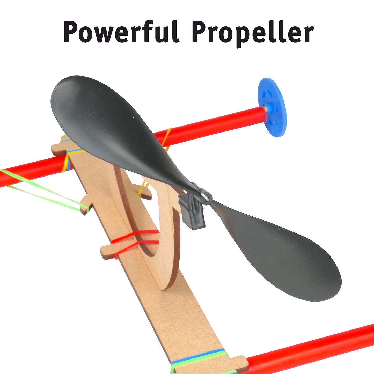 Rubber Band Propeller Car Kit, 10-Pack – Build 10 Rubber Band Propeller Cars, Complete STEM Engineering Project Kit for Classrooms, Ages 8+
