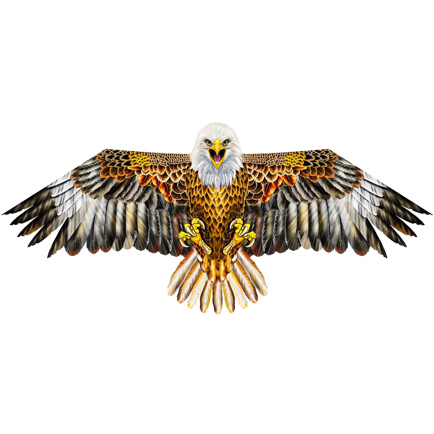 Bald Eagle Kite for Adults & Kids, Professional Durable Kites for Beginners, Outdoor Activities, Beach & Park - Easy Fly Kites Toys for Family Fun-Brown
