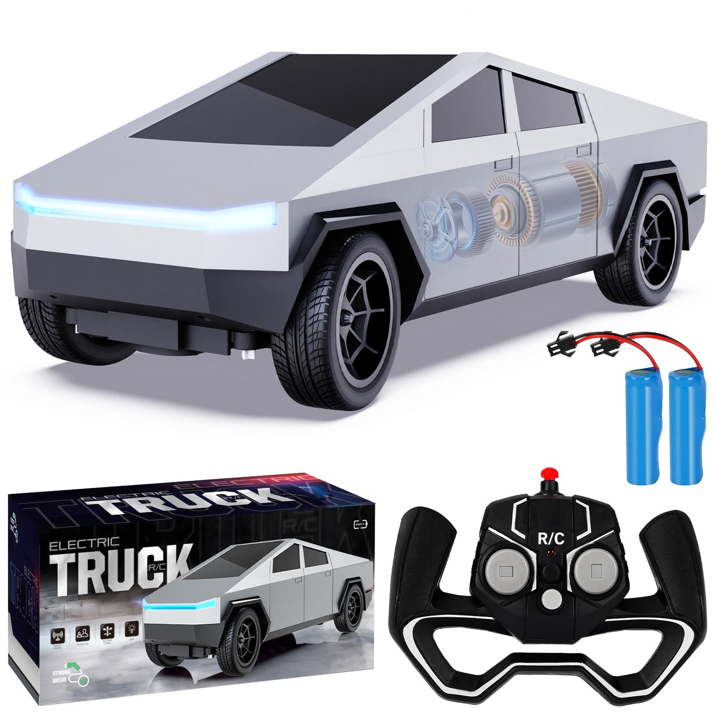 Innofans 1:24 Scale High-Speed Remote Control Car - All Terrain Electric Vehicle with LED Lights PCS, Extended Battery Life, for Boys Girls & Adults and RC Enthusiasts