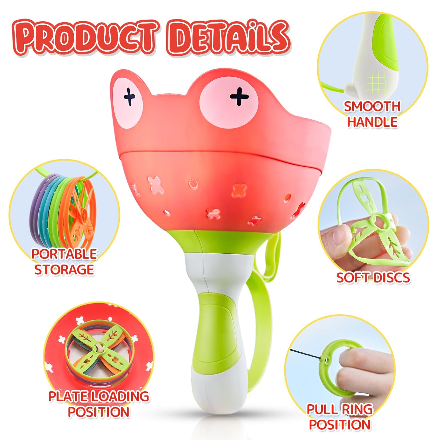 pamexin Outside Toys for Kids Ages 4-8 - Manual Capture Catching Game - Toddler Chasing Toy for Boys & Girls, Ages 3-7 - Outdoor Fun Family Games