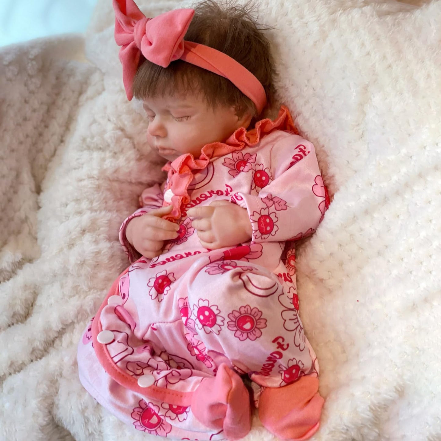 Gileutay 18 inch Silicone Baby Doll Full Body Realistic Weighted Reborn Doll Sleeping Baby Doll Girl Handmad Toy for Ages 3+