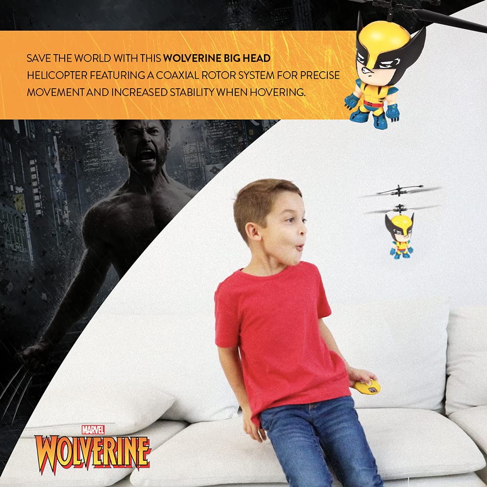 Marvel 3.5 Inch: Wolverine Flying Figure IR Helicopter (Marvel, X-Men, Wolverine)