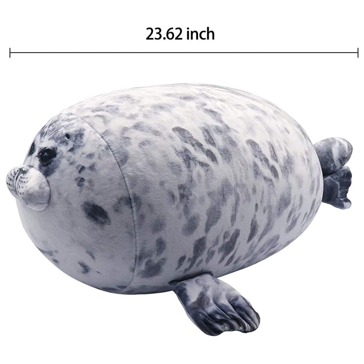 Pineapple Plush Seal Pillow, Giant Stuffed Animal Plushie, Stuffed Seal Plushy Squish Plush Toys, Jumbo Cute Plushies Large Stuffed Animals for Girls, Boys, Kids (23.6 inch)