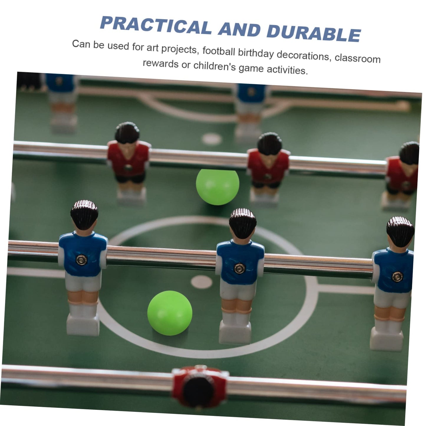 BESPORTBLE 20pcs Football Table Game Balls Desk Football Replacement Soccer Balls for Tabletop Game Easy to Find and Light