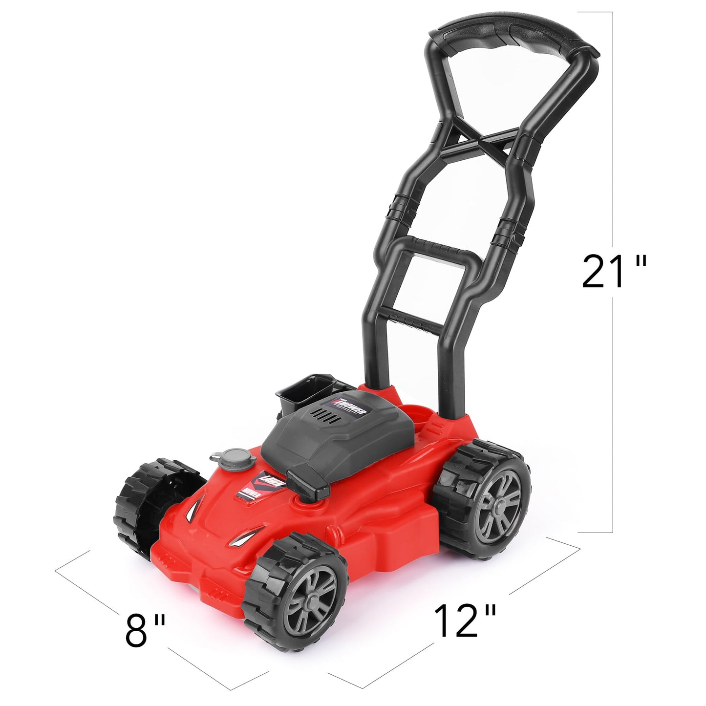 ArtCreativity Kids’ Lawn Mower Toy - 21 Inches Tall - Gardening Lawn Mower for Kids with Startup Sound and Wheels with Realistic Motor-Like Sound - Play Outdoor Push for Boys and Girls 3,4,5,6,7,8