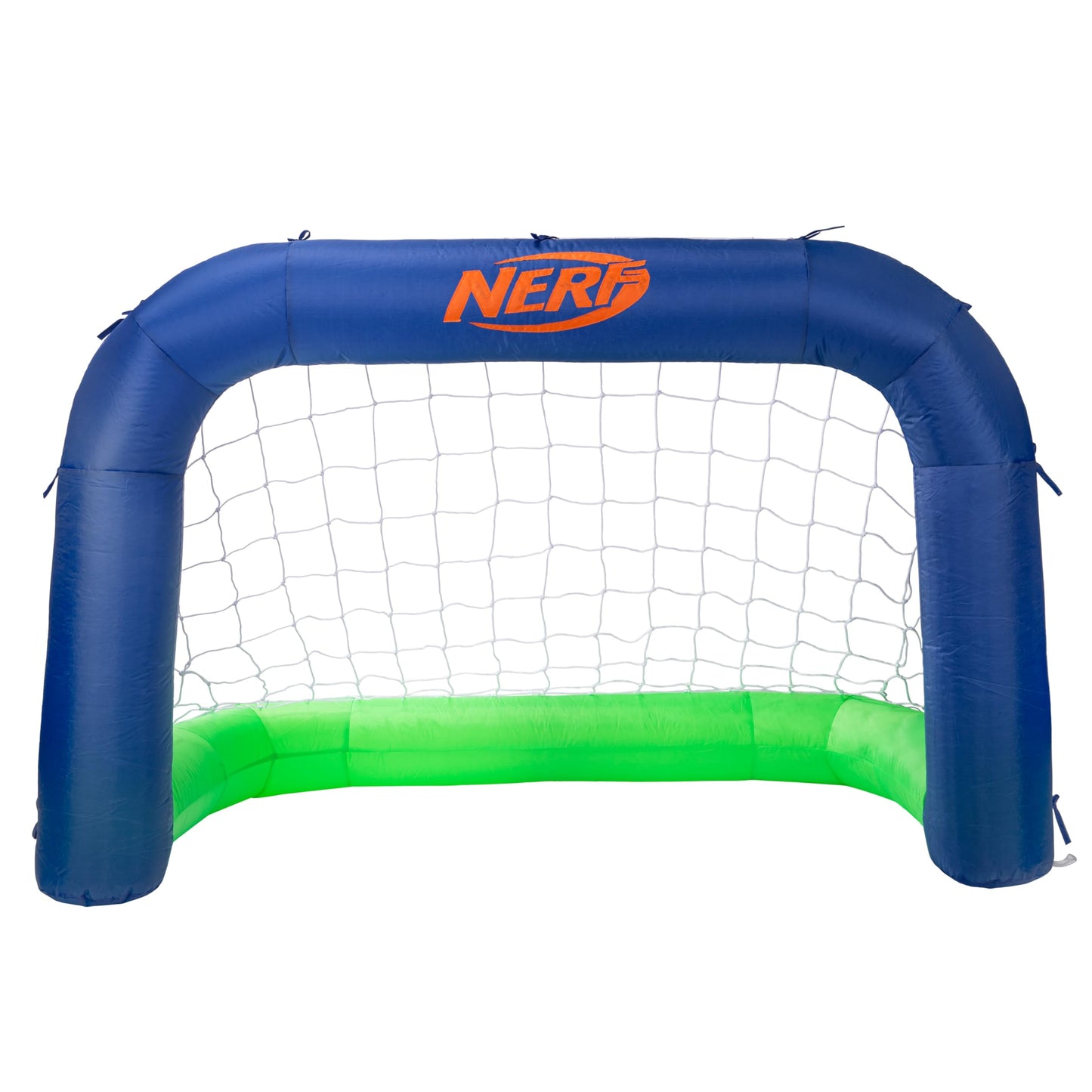 Nerf NERF AirGoal Inflatable Soccer Goal Set - Instant Blow Up Youth Goal + Foam Soccer Ball - Plug in Inflation in 10 Seconds - Kids Net Toy for Kids + 5" Inch Mini Ball