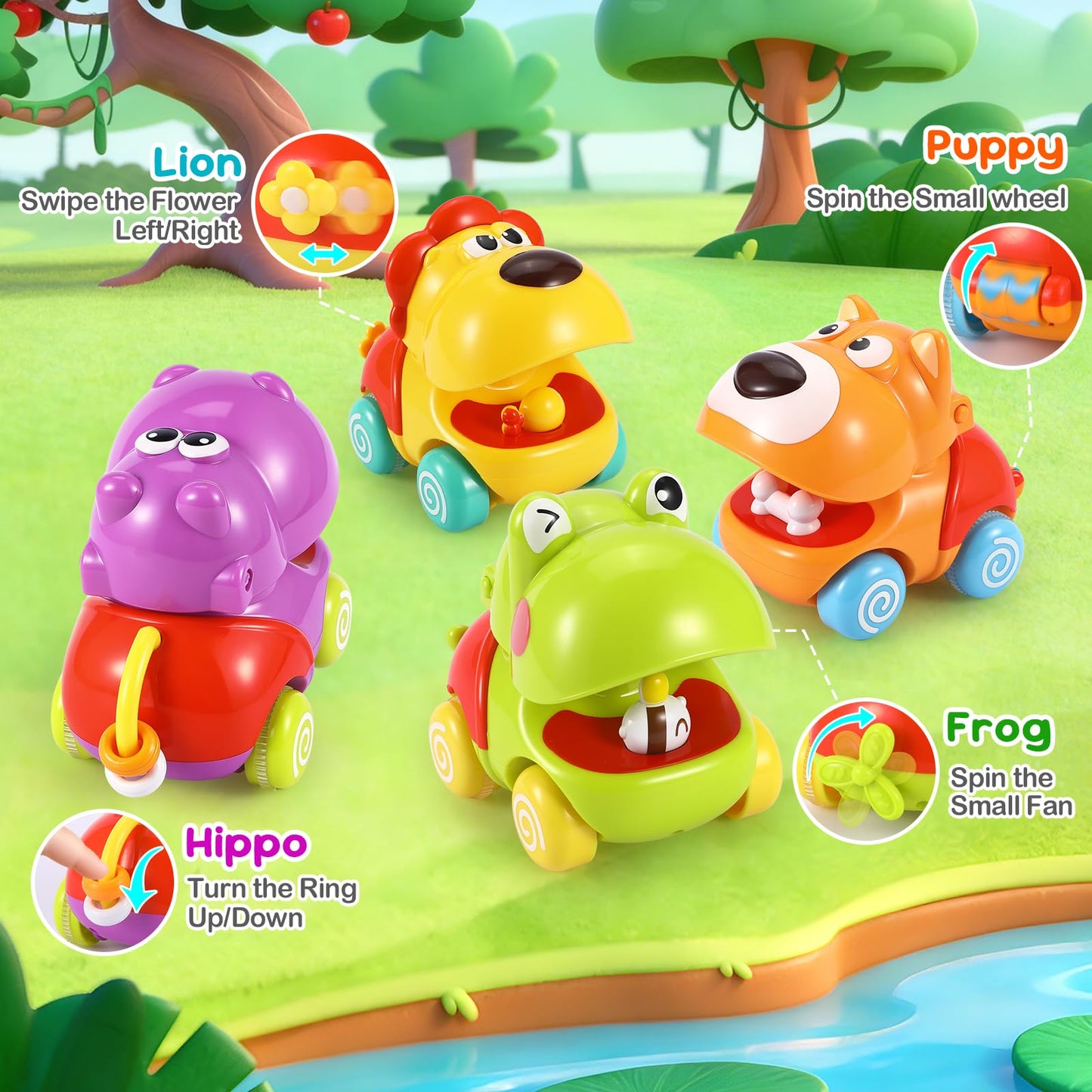 Palmatte Baby Toys 1 Year Old Boy: Infant Cars for Toddlers 1-3 Push and Go Car Baby Toys 18 Months Toddler Toy Age 1 2 3 Year Old Boys Toy Boy Gifts 1st First Birthday Gifts for 1-3 Boys Girls