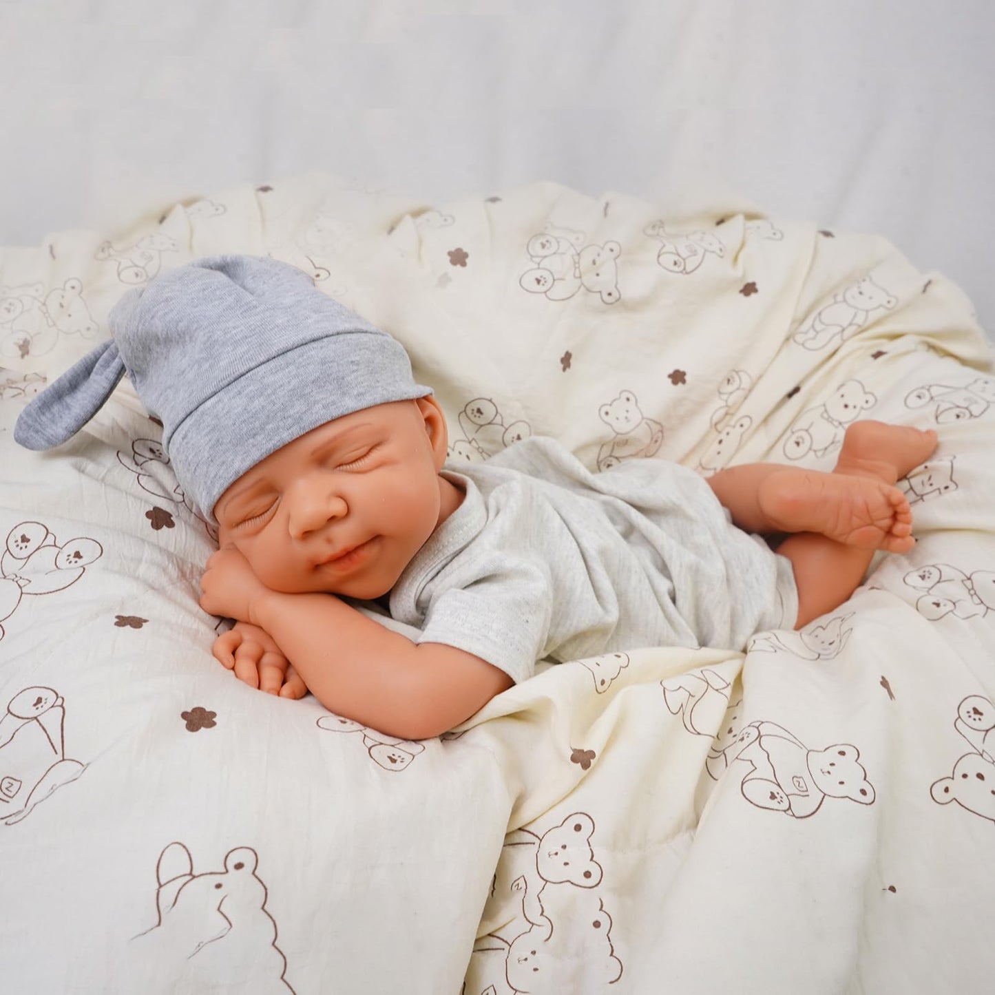 KUICEO Full Silicone Reborn Baby Dolls-20 Inch Realistic Newborn Anatomically Correct Boy with Realistic Blood Vessels and Skin，Silicone Full Body Lifelike Baby,Great Gift for Children,with Gift Box