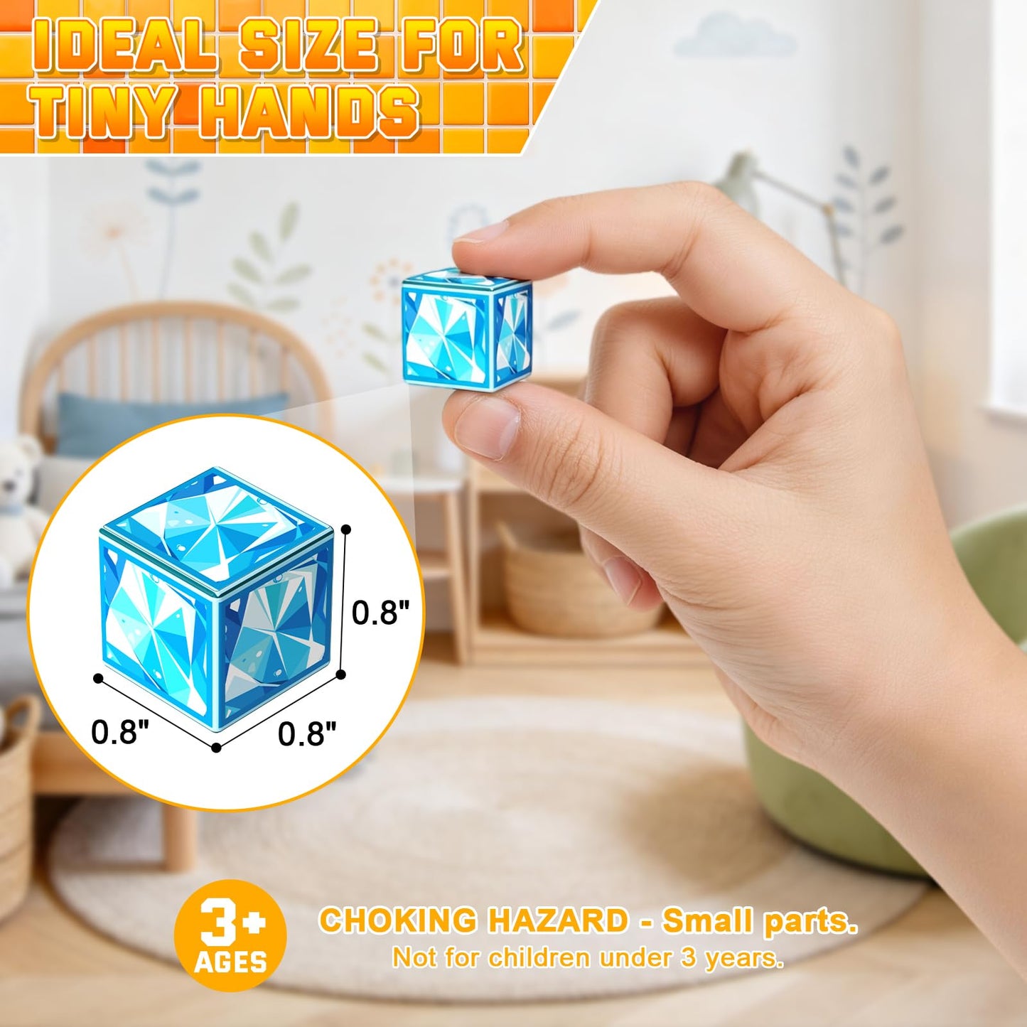 SSAWER Magnetic Blocks, 100PCS Magnetic Building Blocks for Kids 4-8, Sensory Toy for STEM Constructions Magnetic Cubes for Boys Girls Age 3+, Holiday Birthday Gifts