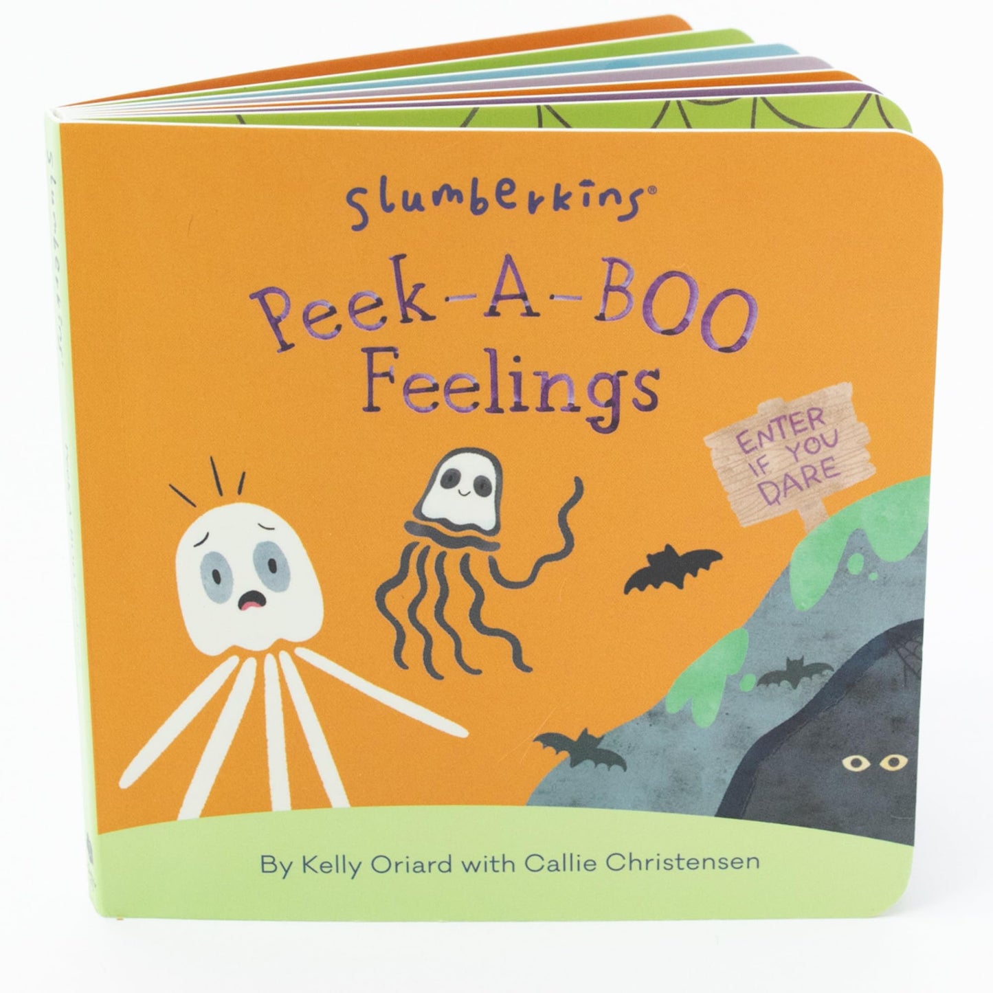 Slumberkins Peek-A-Boo Feelings Jellyfish Set - Promotes Emotion Identification, Curiosity & Bravery - Includes Board Book & 2 Limited Edition Jellyfish Mini Plush Toys