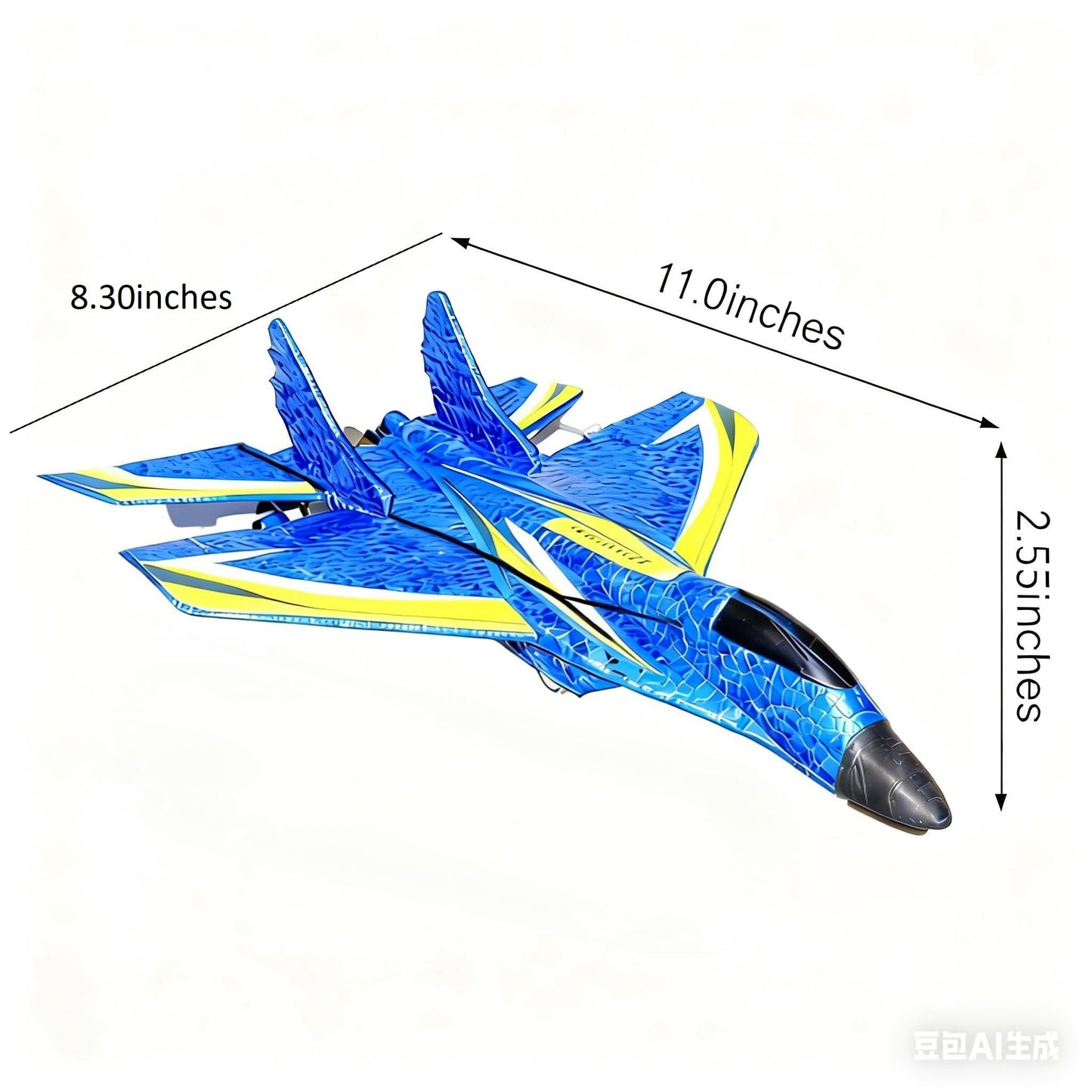 Remote Control Airplane for Kids, 2.4GHz RC Plane with Gyro, Ready to Fly RC Aircraft Toy, Easy to Fly Foam RC Airplane for Beginners & Adults
