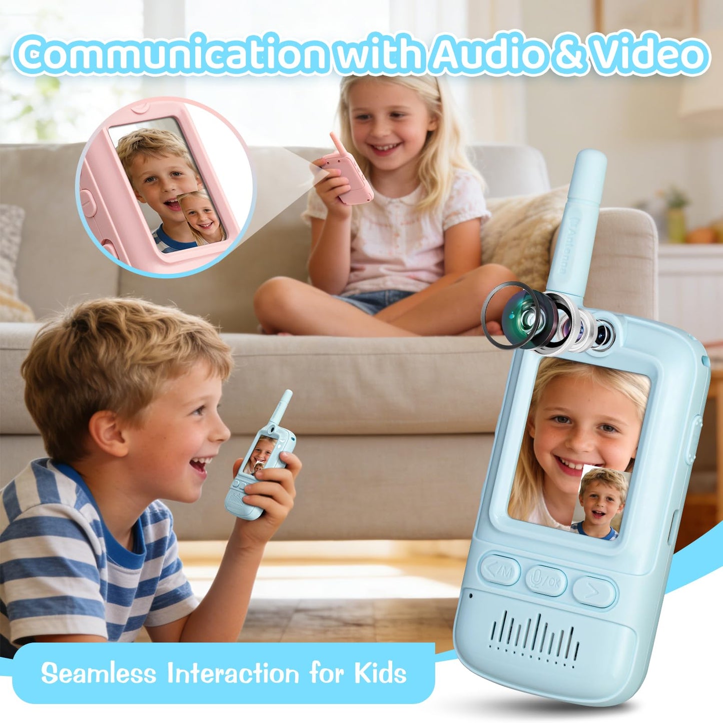 SPEDOL Toys Kids Walkie Talkies: Rechargeable Long Range for Boys & Girls Age 3-12 Outdoor Camping