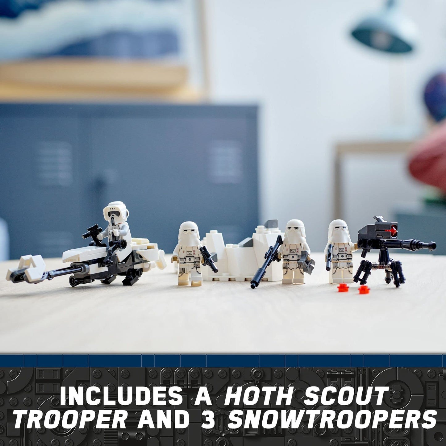 LEGO Star Wars Snowtrooper Battle Pack 75320 Set, Building Toy with 4 Figures, Blasters and Speeder Bike, Gift Idea for Grandchildren, Kids, Boys and Girls Ages 6 and Up