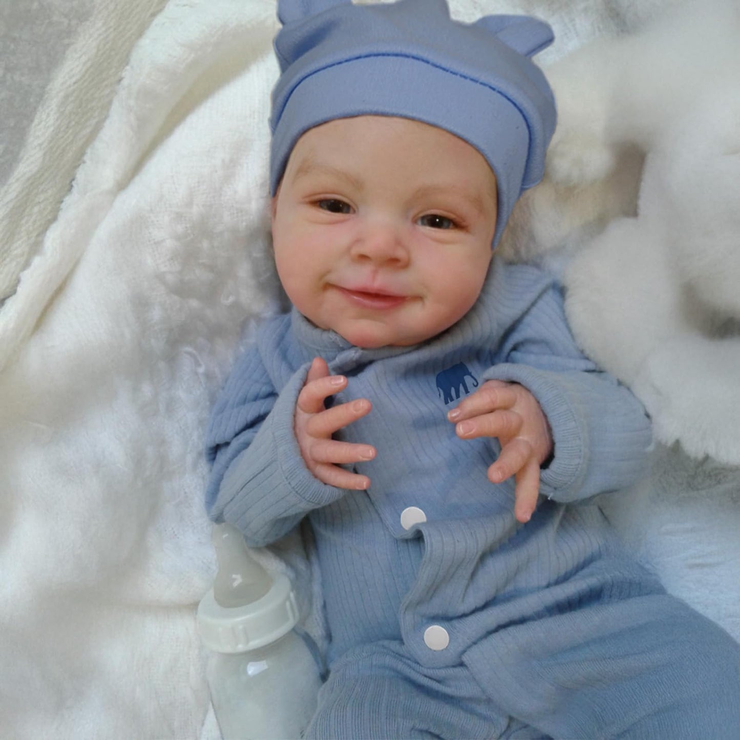 CHAREX Realistic Reborn Baby Boy - 18 Inch Lifelike Newborn Baby Doll with Soft Cloth Body, Handcrafted Weighted Real Life Baby Dolls with Accessories for Kids Age 3+
