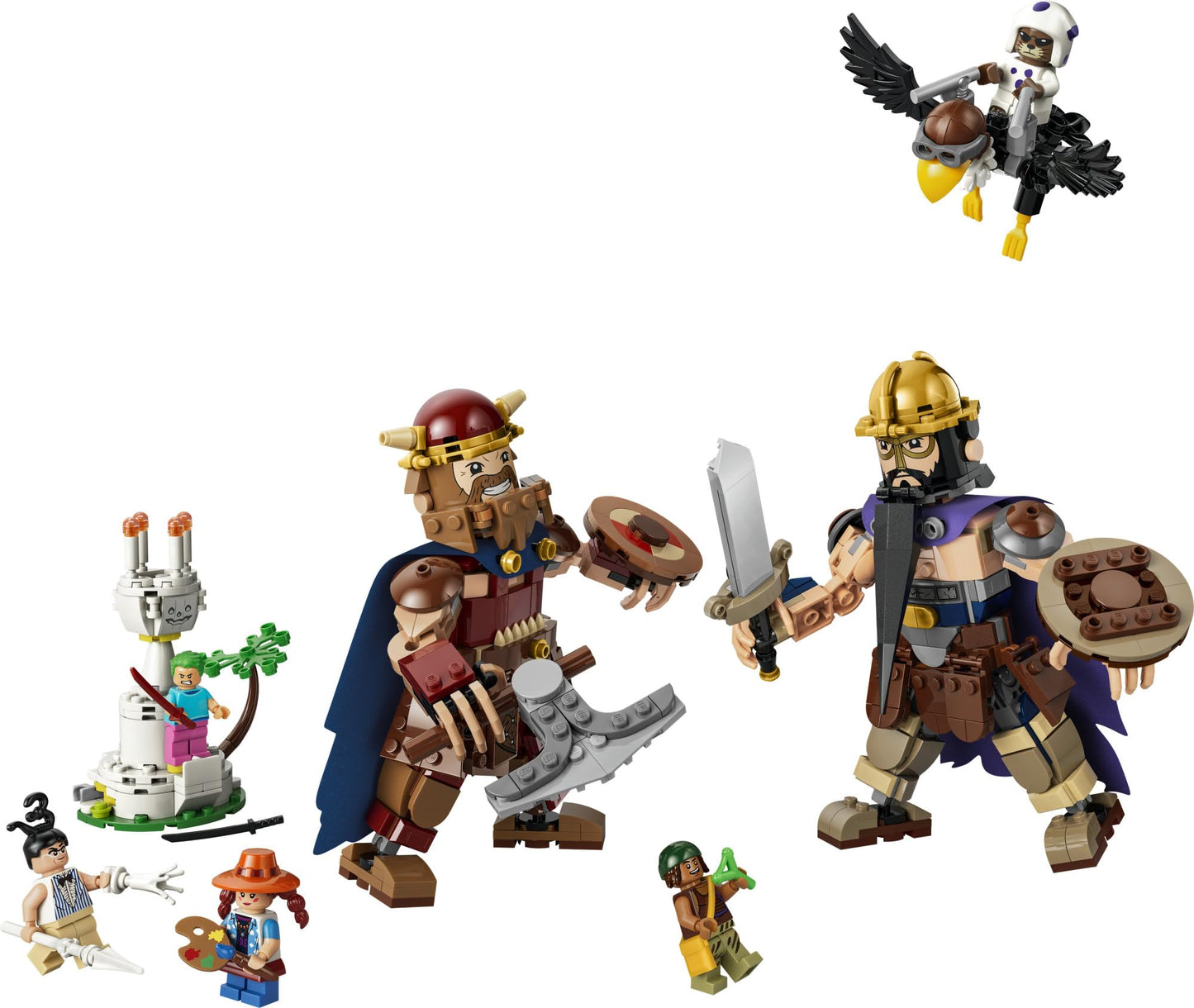 LEGO ONE PIECE Dorry vs. Brogy – Giants of Little Garden - Building Toy for Boys & Girls, Ages 9+ - with 4 Minifigures - Playset for Kids & Anime Fans - Gift for Birthdays - 75644