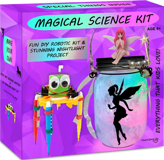 Make Your Own Girls STEM Toy - Fairy Night Light Craft Set & DIY Robotic Kit - Fun Birthday Present for Girls Ages 6 7 8 9 10 11 12 Years Old