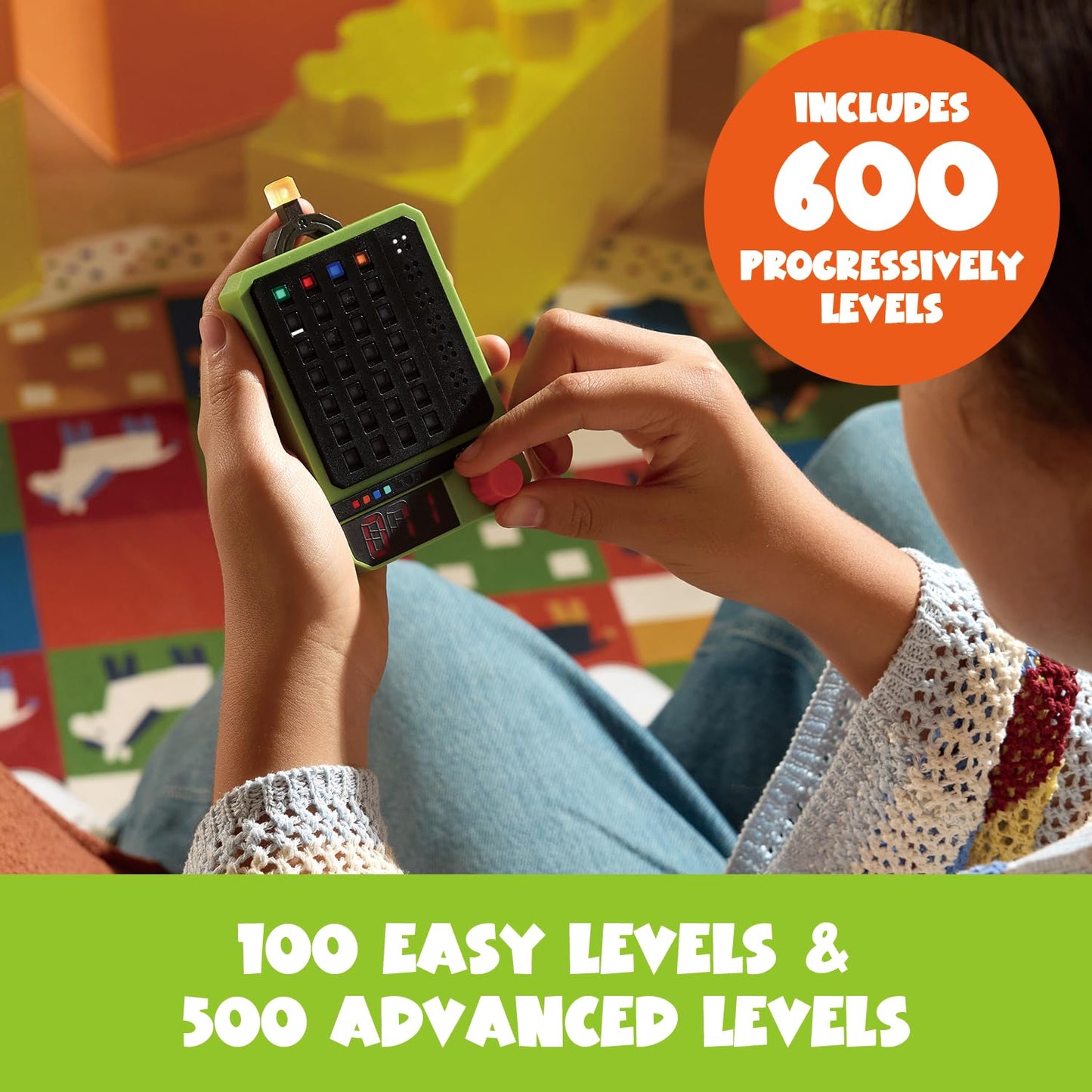 GiiKER Super Decoder, 600-Level Code-Breaking Puzzle Game for 1-2 Players, Handheld Games for Kids and Adults, Birthday Gift for Boys and Girls, Travel Games for Road Trip