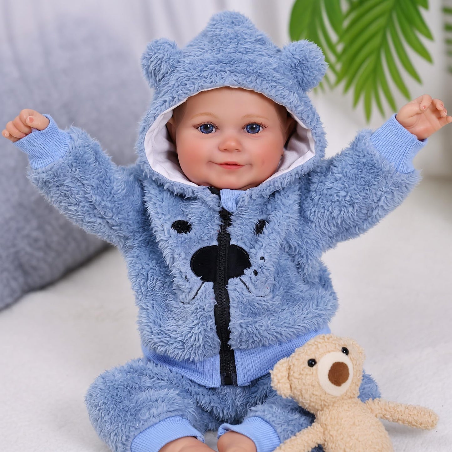 BABESIDE Lifelike Reborn Baby Dolls Boy - 18 Inch Realistic-Newborn Baby Doll, Soft Body Real Life Reborn with Accessories for Kids Age 3 +
