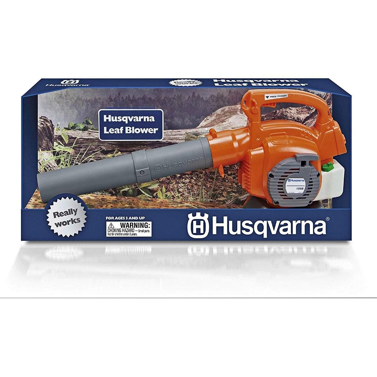 Husqvarna Kids Battery Operated Toy Leaf Blower + Weed Eater + Lawn Mower w/ Sound