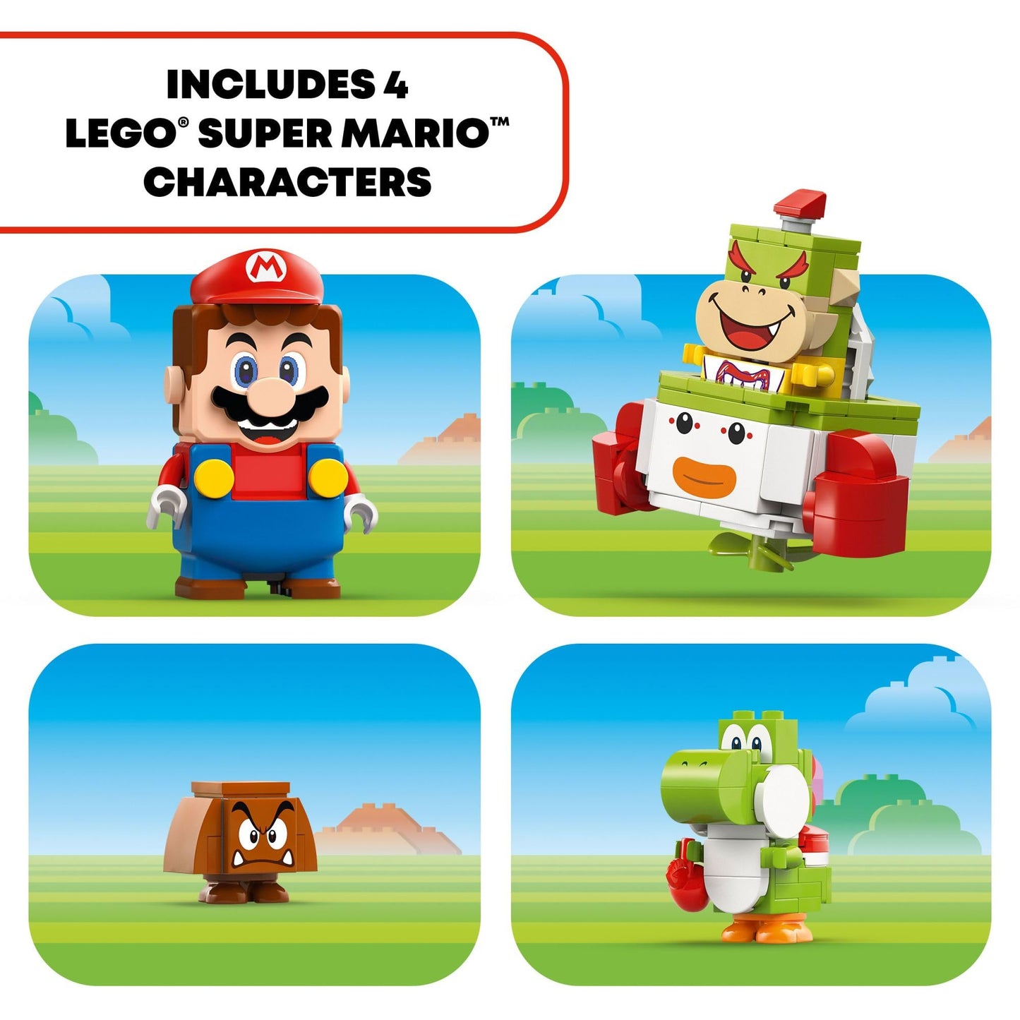 LEGO Super Mario Adventures with Interactive Mario, Bowser Jr.’s Clown Car Playset Vehicle, Yoshi Toy & Playset, Nintendo Toy Gift for Boys, Girls and Gamers Ages 6 and Up, 71439