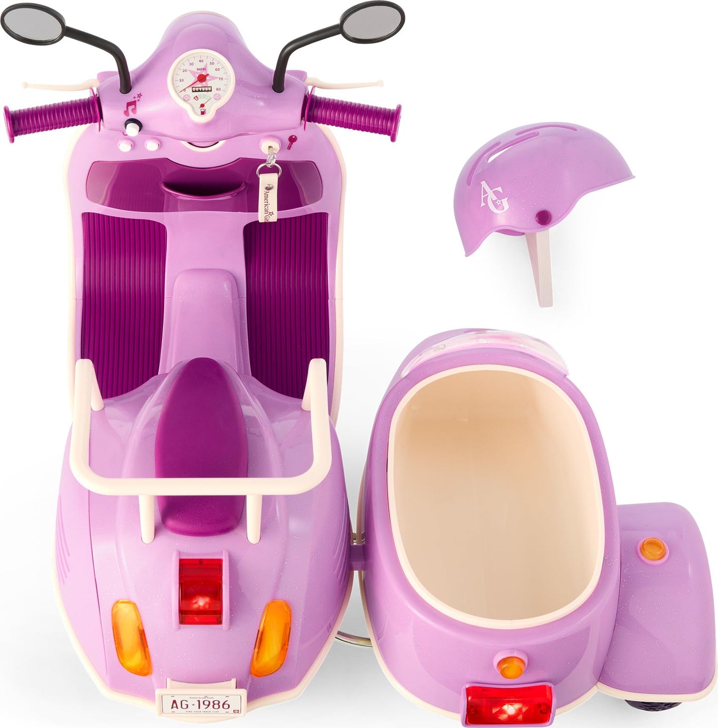 American Girl Hit the Road Scooter & Sidecar for 18-inch Dolls (Dolls Sold Separately)