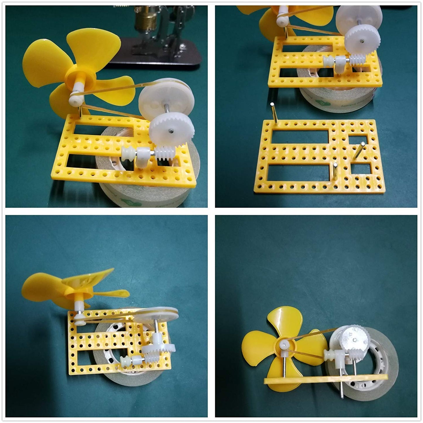 Sunnytech Low Temperature Stirling Mini Hot Air Educational Toy Kits LT001-HA001