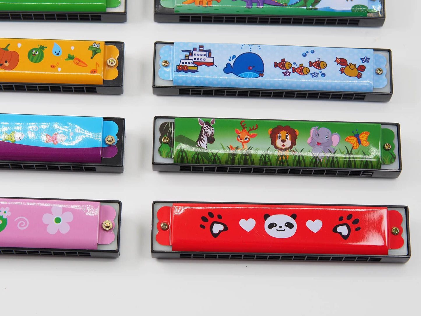 12 Pcs Kids Harmonicas Bulk | 16 Holes Musical Instrument Toys for Birthday Party Favors, Goodie Bag Stuffers, Classroom Prizes & Gifts for Kids Ages 4+
