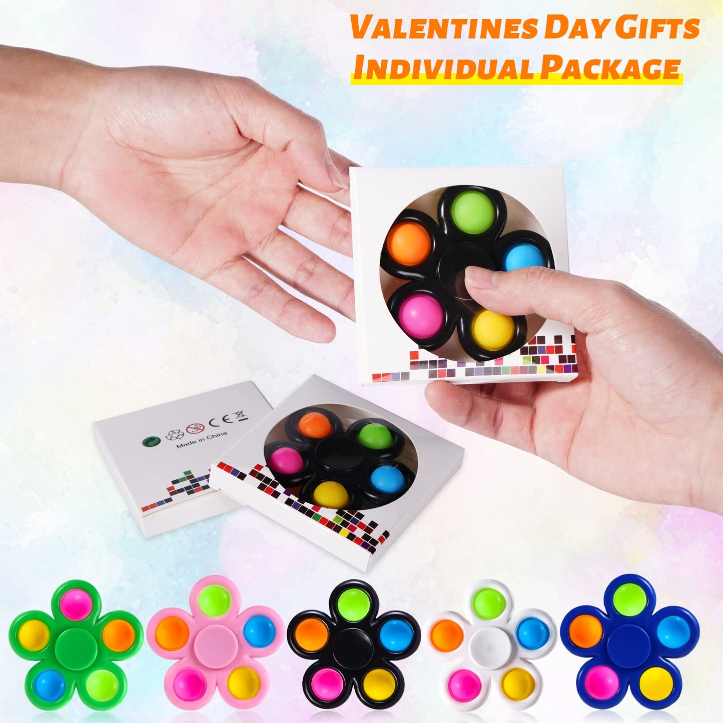 SCIONE 10 Pack Fidget Spinner,Sensory Fidget Toys for Kids Classroom Students Gifts School Prizes Stocking Stuffers, Birthday Party Favors Classroom Treasure Box Prize Boys Girls